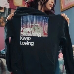 Inspirational Graphic Black Hoodie